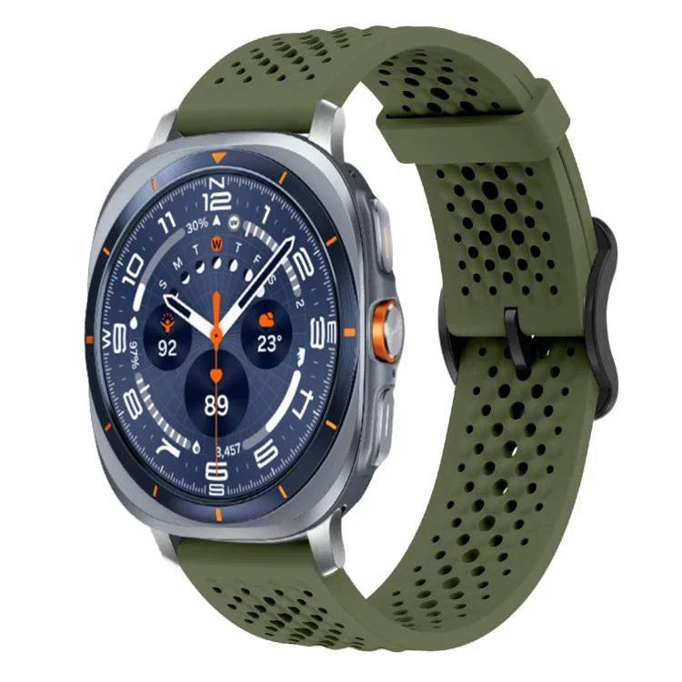 สายซิลิโคนระบายอากาศ xDfind สำหรับ Samsung Galaxy Watch Ultra / Ultra 2025, Samsung Galaxy Watch8 / 8 Classic, Samsung Galaxy Watch 7 / 6 / 5 / FE