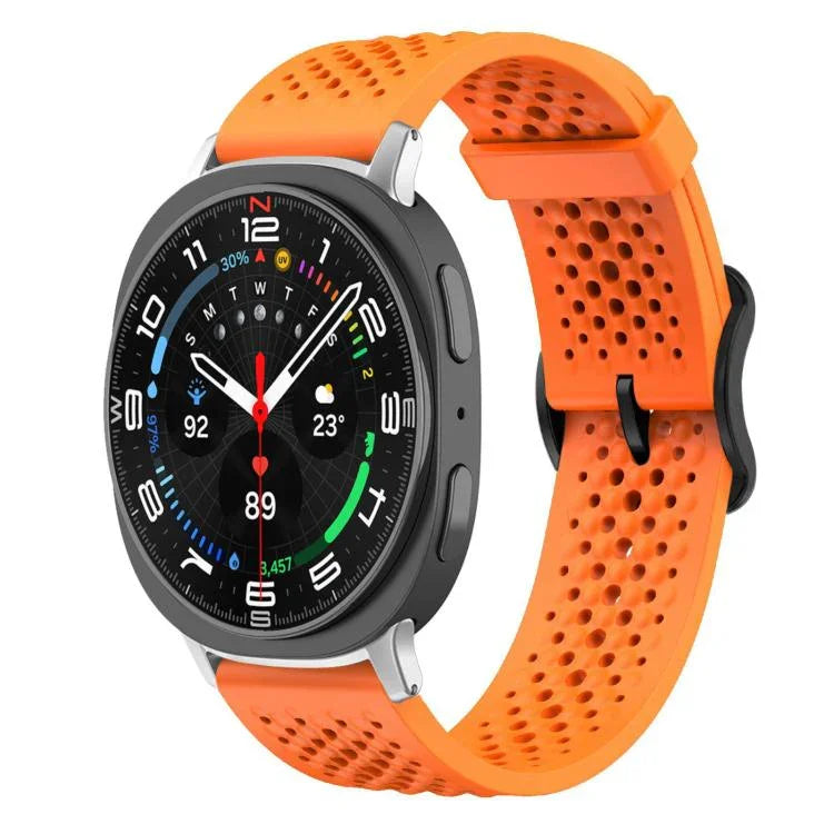 สายซิลิโคนระบายอากาศ xDfind สำหรับ Samsung Galaxy Watch Ultra / Ultra 2025, Samsung Galaxy Watch8 / 8 Classic, Samsung Galaxy Watch 7 / 6 / 5 / FE
