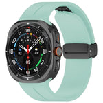 xDfind  Flat Head Groove Folding Black Buckle Silicone Watch Band, For Samsung Galaxy Watch Ultra / Ultra 2025