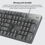 คีย์บอร์ดกลไกมีสาย Logitech K845 พร้อมไฟแบ็คไลท์ ความยาวสาย: 1.8 ม., สวิตช์ Longhua สีน้ำตาล, สวิตช์ Longhua สีแดง
