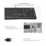 ชุดคีย์บอร์ดและเมาส์มีสาย Logitech MK120