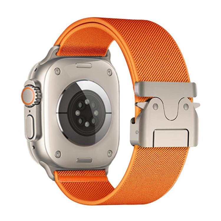 สายรัดนาฬิกาไนลอนยืดหยุ่นแบบหัวเข็มขัดร่มชูชีพ xDfind สำหรับ Apple Watch 42 / 44 / 45 / 46 / 49 มม. สำหรับ Apple Watch 38 / 40 / 41 / S10 42 มม.