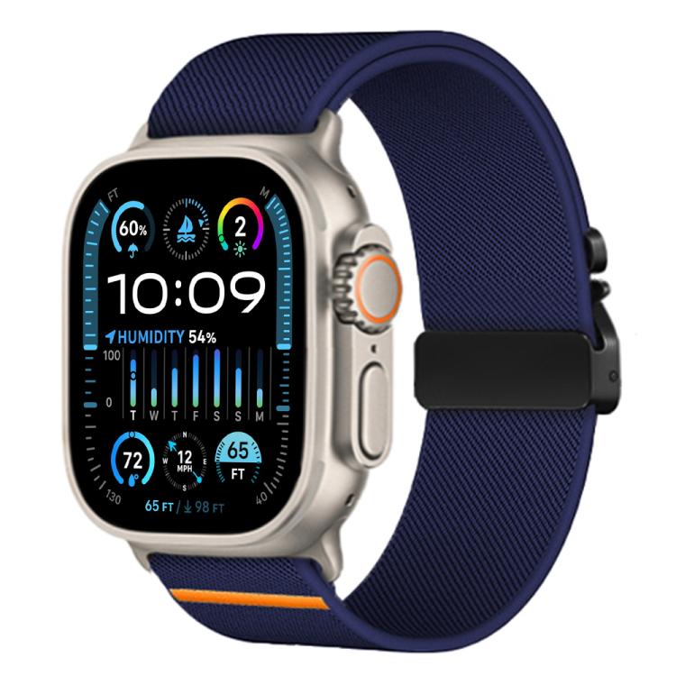 สายรัดนาฬิกาไนลอนยืดหยุ่นแบบหัวเข็มขัดร่มชูชีพ xDfind สำหรับ Apple Watch 42 / 44 / 45 / 46 / 49 มม. สำหรับ Apple Watch 38 / 40 / 41 / S10 42 มม.