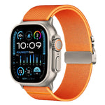 สายรัดนาฬิกาไนลอนยืดหยุ่นแบบหัวเข็มขัดร่มชูชีพ xDfind สำหรับ Apple Watch 42 / 44 / 45 / 46 / 49 มม. สำหรับ Apple Watch 38 / 40 / 41 / S10 42 มม.