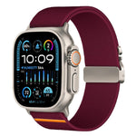 สายรัดนาฬิกาไนลอนยืดหยุ่นแบบหัวเข็มขัดร่มชูชีพ xDfind สำหรับ Apple Watch 42 / 44 / 45 / 46 / 49 มม. สำหรับ Apple Watch 38 / 40 / 41 / S10 42 มม.