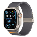 สายรัดนาฬิกาไนลอนยืดหยุ่นแบบหัวเข็มขัดร่มชูชีพ xDfind สำหรับ Apple Watch 42 / 44 / 45 / 46 / 49 มม. สำหรับ Apple Watch 38 / 40 / 41 / S10 42 มม.