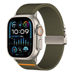 สายรัดนาฬิกาไนลอนยืดหยุ่นแบบหัวเข็มขัดร่มชูชีพ xDfind สำหรับ Apple Watch 42 / 44 / 45 / 46 / 49 มม. สำหรับ Apple Watch 38 / 40 / 41 / S10 42 มม.