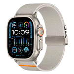 สายรัดนาฬิกาไนลอนยืดหยุ่นแบบหัวเข็มขัดร่มชูชีพ xDfind สำหรับ Apple Watch 42 / 44 / 45 / 46 / 49 มม. สำหรับ Apple Watch 38 / 40 / 41 / S10 42 มม.