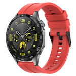 xDfind Silicone Black Buckle Watch Band, 20mm For Amazfit Active 2 / GTS4 Mini, 22mm For Huawei Watch GT5 / GT5 Pro