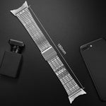 xDfind สายนาฬิกาสแตนเลสสตีลพร้อมหัวเข็มขัดลูกปัดเจ็ดเม็ด สำหรับ Google Pixel Watch 4 / Watch 3 45mm, สำหรับ Google Pixel Watch 4 / 3 / 2 / 1 41mm
