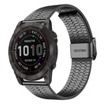 xDfind Seven Beads Buckle Stainless Steel Watch Band, For Garmin Fenix 8 / 7X / 6X / 5X 26mm, For Garmin Fenix 8 / 7 / 6 / 5 22mm