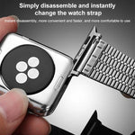 สายรัดนาฬิกาเหล็กกล้าไร้สนิมแบบหัวเข็มขัดลูกปัดเจ็ดเม็ด xDfind สำหรับ Apple Watch 42 / 44 / 45 / 46 / 49 มม. สำหรับ Apple Watch 38 / 40 / 41 / S10 42 มม.