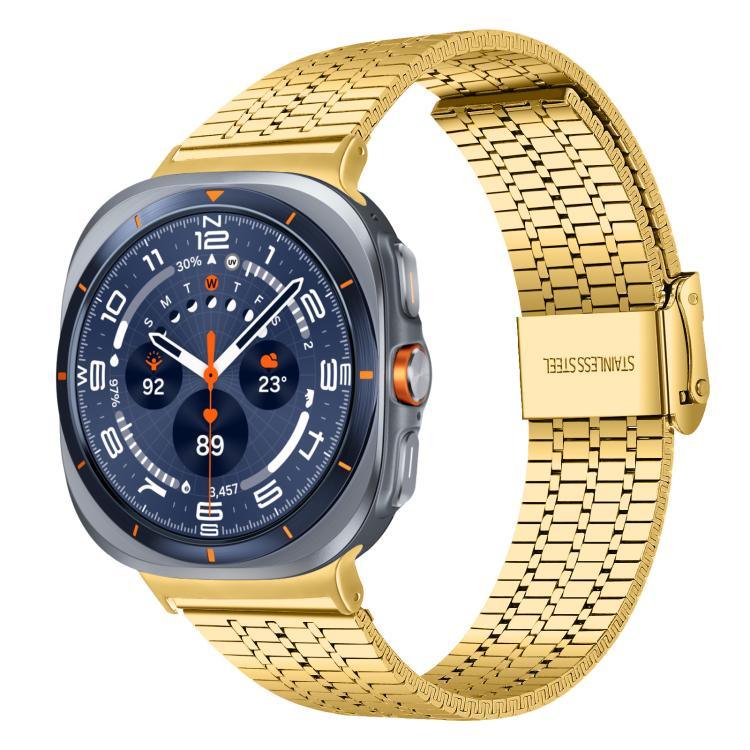 สายรัดนาฬิกาสแตนเลสสตีล xDfind หัวเข็มขัดเม็ดเจ็ด สำหรับ Samsung Galaxy Watch Ultra / Ultra 2025, Samsung Galaxy Watch8 / 8 Classic, Samsung Galaxy Watch 7 / 6 / 5 / FE