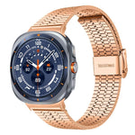 สายรัดนาฬิกาสแตนเลสสตีล xDfind หัวเข็มขัดเม็ดเจ็ด สำหรับ Samsung Galaxy Watch Ultra / Ultra 2025, Samsung Galaxy Watch8 / 8 Classic, Samsung Galaxy Watch 7 / 6 / 5 / FE