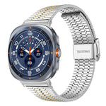 สายรัดนาฬิกาสแตนเลสสตีล xDfind หัวเข็มขัดเม็ดเจ็ด สำหรับ Samsung Galaxy Watch Ultra / Ultra 2025, Samsung Galaxy Watch8 / 8 Classic, Samsung Galaxy Watch 7 / 6 / 5 / FE
