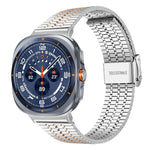 สายรัดนาฬิกาสแตนเลสสตีล xDfind หัวเข็มขัดเม็ดเจ็ด สำหรับ Samsung Galaxy Watch Ultra / Ultra 2025, Samsung Galaxy Watch8 / 8 Classic, Samsung Galaxy Watch 7 / 6 / 5 / FE