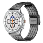 สายรัดนาฬิกาสแตนเลสสตีล xDfind หัวเข็มขัดเม็ดเจ็ด สำหรับ Samsung Galaxy Watch Ultra / Ultra 2025, Samsung Galaxy Watch8 / 8 Classic, Samsung Galaxy Watch 7 / 6 / 5 / FE