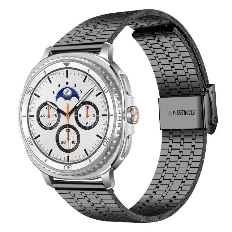 สายรัดนาฬิกาสแตนเลสสตีล xDfind หัวเข็มขัดเม็ดเจ็ด สำหรับ Samsung Galaxy Watch Ultra / Ultra 2025, Samsung Galaxy Watch8 / 8 Classic, Samsung Galaxy Watch 7 / 6 / 5 / FE