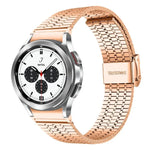สายรัดนาฬิกาสแตนเลสสตีล xDfind หัวเข็มขัดเม็ดเจ็ด สำหรับ Samsung Galaxy Watch Ultra / Ultra 2025, Samsung Galaxy Watch8 / 8 Classic, Samsung Galaxy Watch 7 / 6 / 5 / FE