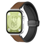 xDfind Crazy Horse Pattern Silicone Skin Magnetic Buckle Watch Band, For Huawei Watch Fit4 Pro / Fit4 / Fit3, For Huawei Watch D2