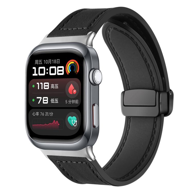 xDfind Crazy Horse Pattern Silicone Skin Magnetic Buckle Watch Band, For Huawei Watch Fit4 Pro / Fit4 / Fit3, For Huawei Watch D2