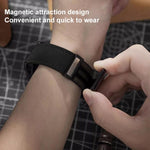 xDfind Crazy Horse Pattern Silicone Skin Magnetic Buckle Watch Band, For Garmin Fenix 8 / 7X / 6X / 5X 26mm, For Garmin Fenix 8 / 7 / 6 / 5 22mm