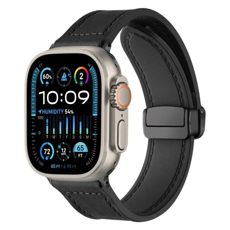 สายรัดนาฬิกาซิลิโคนลายม้าบ้าแบบหัวเข็มขัดแม่เหล็ก xDfind สำหรับ Apple Watch 42 / 44 / 45 / 46 / 49 มม. สำหรับ Apple Watch 38 / 40 / 41 / S10 42 มม.