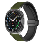 สายรัดนาฬิกาซิลิโคนลายหนังม้าบ้า xDfind พร้อมหัวเข็มขัดแม่เหล็ก สำหรับ Samsung Galaxy Watch Ultra / Ultra 2025, Samsung Galaxy Watch8 / 8 Classic