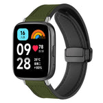 xDfind Crazy Horse Pattern Silicone Skin Magnetic Buckle Watch Band, For Xiaomi Band 10 Pro/9 Pro/Redmi Watch 6/5/4, For Redmi Watch 3 Active / Watch 3 Lite, For Redmi Watch 3