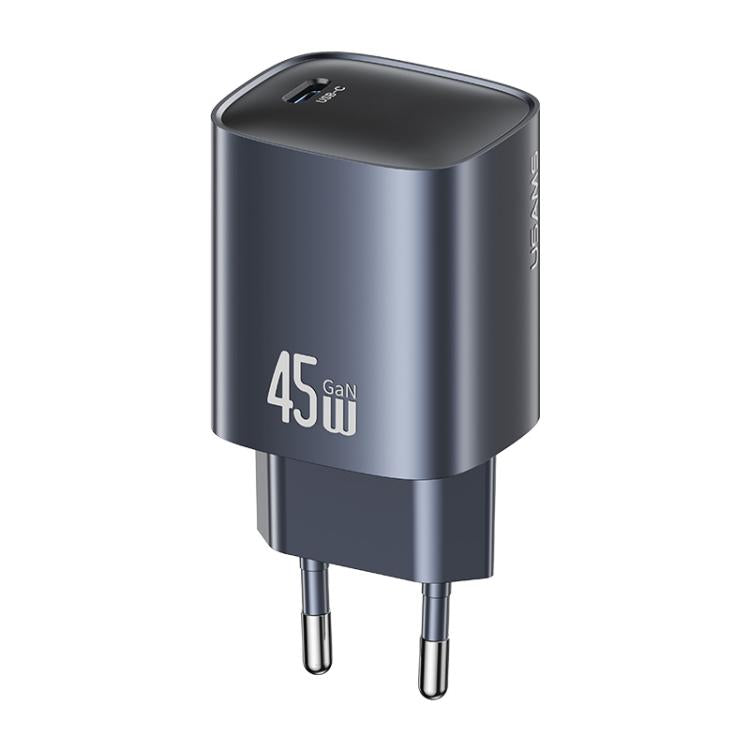 USAMS CC323 T66 ที่ชาร์จเร็ว GaN 45W USB-C / Type-C, ปลั๊ก EU, CC323