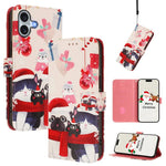 เคสโทรศัพท์หนังพร้อมสายคล้องมือดีไซน์คริสต์มาส สำหรับ iPhone 17e / 16e, สำหรับ iPhone 17 Pro Max, สำหรับ iPhone 17 Pro, สำหรับ iPhone 17, สำหรับ iPhone Air, สำหรับ iPhone 16 Pro Max, สำหรับ iPhone 16 Pro, สำหรับ iPhone 16 Plus