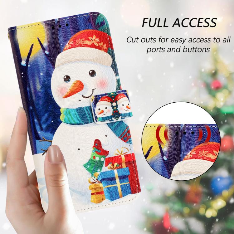 เคสโทรศัพท์หนังพร้อมสายคล้องมือดีไซน์คริสต์มาส สำหรับ iPhone 17e / 16e, สำหรับ iPhone 17 Pro Max, สำหรับ iPhone 17 Pro, สำหรับ iPhone 17, สำหรับ iPhone Air, สำหรับ iPhone 16 Pro Max, สำหรับ iPhone 16 Pro, สำหรับ iPhone 16 Plus