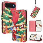 เคสโทรศัพท์หนังพร้อมสายคล้องมือดีไซน์คริสต์มาส สำหรับ iPhone 17e / 16e, สำหรับ iPhone 17 Pro Max, สำหรับ iPhone 17 Pro, สำหรับ iPhone 17, สำหรับ iPhone Air, สำหรับ iPhone 16 Pro Max, สำหรับ iPhone 16 Pro, สำหรับ iPhone 16 Plus