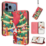 เคสโทรศัพท์หนังพร้อมสายคล้องมือดีไซน์คริสต์มาส สำหรับ iPhone 17e / 16e, สำหรับ iPhone 17 Pro Max, สำหรับ iPhone 17 Pro, สำหรับ iPhone 17, สำหรับ iPhone Air, สำหรับ iPhone 16 Pro Max, สำหรับ iPhone 16 Pro, สำหรับ iPhone 16 Plus