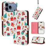 เคสโทรศัพท์หนังพร้อมสายคล้องมือดีไซน์คริสต์มาส สำหรับ iPhone 17e / 16e, สำหรับ iPhone 17 Pro Max, สำหรับ iPhone 17 Pro, สำหรับ iPhone 17, สำหรับ iPhone Air, สำหรับ iPhone 16 Pro Max, สำหรับ iPhone 16 Pro, สำหรับ iPhone 16 Plus