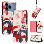 เคสโทรศัพท์หนังพร้อมสายคล้องมือดีไซน์คริสต์มาส สำหรับ iPhone 17e / 16e, สำหรับ iPhone 17 Pro Max, สำหรับ iPhone 17 Pro, สำหรับ iPhone 17, สำหรับ iPhone Air, สำหรับ iPhone 16 Pro Max, สำหรับ iPhone 16 Pro, สำหรับ iPhone 16 Plus