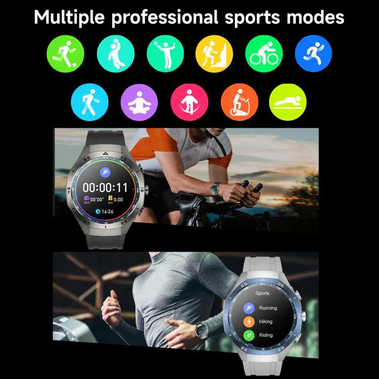 หูฟังบลูทูธแบบใส่สองข้าง F38 สมาร์ทวอทช์ IP67 รองรับการตรวจวัดอัตราการเต้นหัวใจ ซิลิโคน หนัง เหล็ก