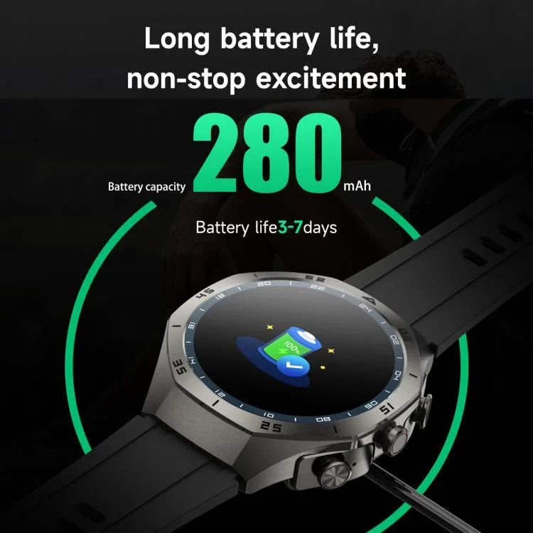 หูฟังบลูทูธแบบใส่สองข้าง F38 สมาร์ทวอทช์ IP67 รองรับการตรวจวัดอัตราการเต้นหัวใจ ซิลิโคน หนัง เหล็ก