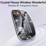 เมาส์ไร้สายบลูทูธแบบ Dual Mode โปร่งใส Yesido KB29, KB29 (สีขาว), KB29 (สีดำ)
