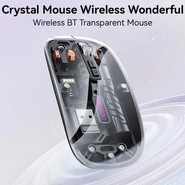 เมาส์ไร้สายบลูทูธแบบ Dual Mode โปร่งใส Yesido KB29, KB29 (สีขาว), KB29 (สีดำ)