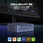 GXMO N9(N95) Windows 11 Intel ADL-N N95 โปรเซสเซอร์ 4 คอร์ มินิคอมพิวเตอร์, 16GB+512GB