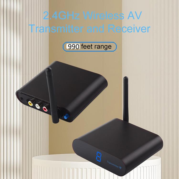 Measy AV230 เครื่องส่งและรับสัญญาณเสียง/วิดีโอไร้สาย 2.4GHz 1TX ถึง 2RX, AV230-2