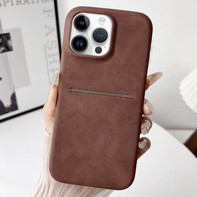 เคสโทรศัพท์ช่องใส่บัตรหนังแกะสัมผัสนุ่ม สำหรับ iPhone 12 / 12 Pro, iPhone 12 Pro Max