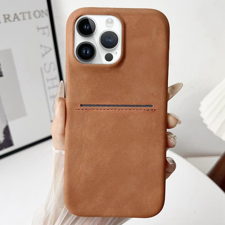 เคสโทรศัพท์ช่องใส่บัตรหนังแกะสัมผัสนุ่ม สำหรับ iPhone 12 / 12 Pro, iPhone 12 Pro Max