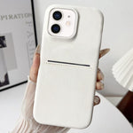 เคสโทรศัพท์ช่องใส่บัตรหนังแกะสัมผัสนุ่ม สำหรับ iPhone 12 / 12 Pro, iPhone 12 Pro Max