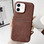 เคสโทรศัพท์ช่องใส่บัตรหนังแกะสัมผัสนุ่ม สำหรับ iPhone 12 / 12 Pro, iPhone 12 Pro Max