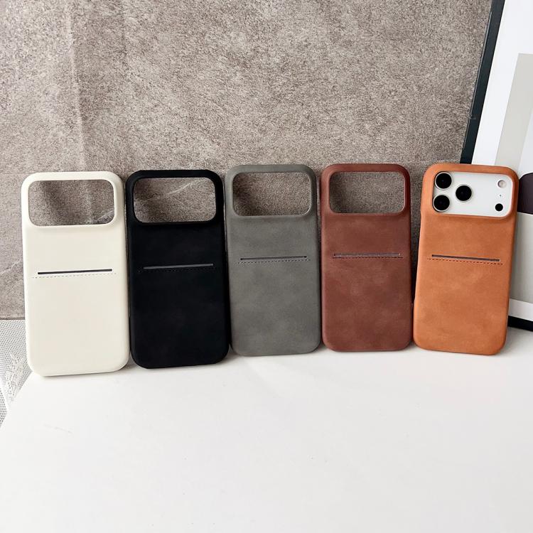 เคสโทรศัพท์ช่องใส่บัตรหนังแกะสัมผัสนุ่ม สำหรับ iPhone 12 / 12 Pro, iPhone 12 Pro Max
