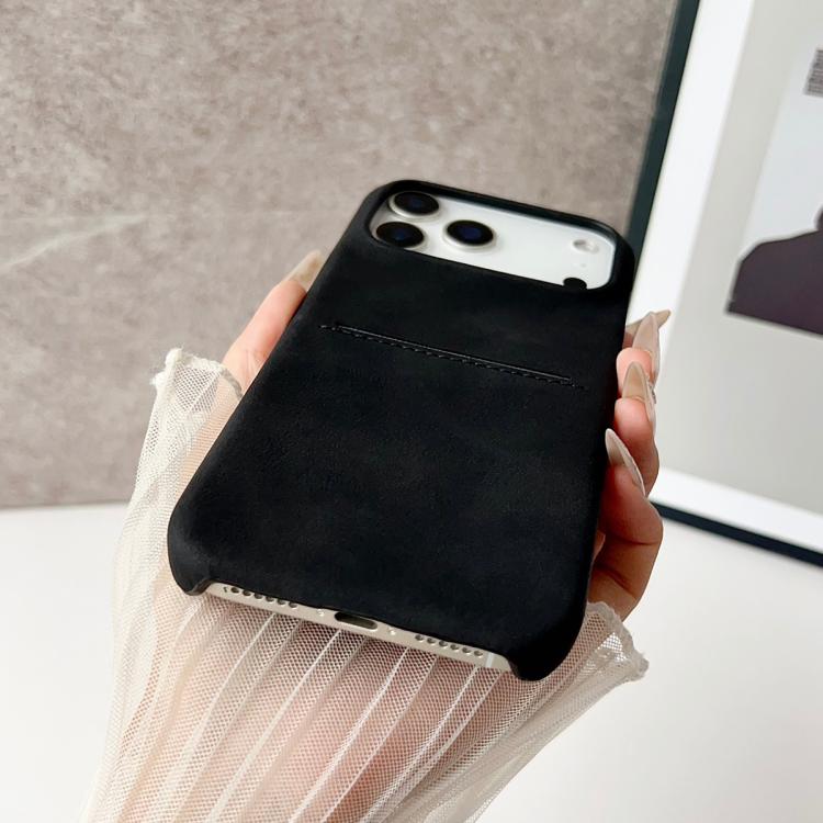 เคสโทรศัพท์ช่องใส่บัตรหนังแกะสัมผัสนุ่ม สำหรับ iPhone 12 / 12 Pro, iPhone 12 Pro Max