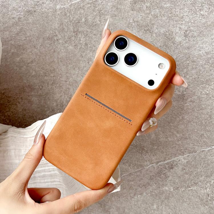 เคสโทรศัพท์ช่องใส่บัตรหนังแกะสัมผัสนุ่ม สำหรับ iPhone 12 / 12 Pro, iPhone 12 Pro Max