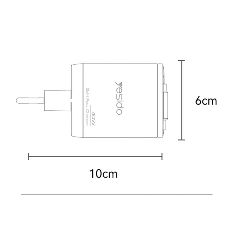 ที่ชาร์จเร็ว Yesido YC100 67W พร้อมสาย Type-C แบบเลื่อน YC100
